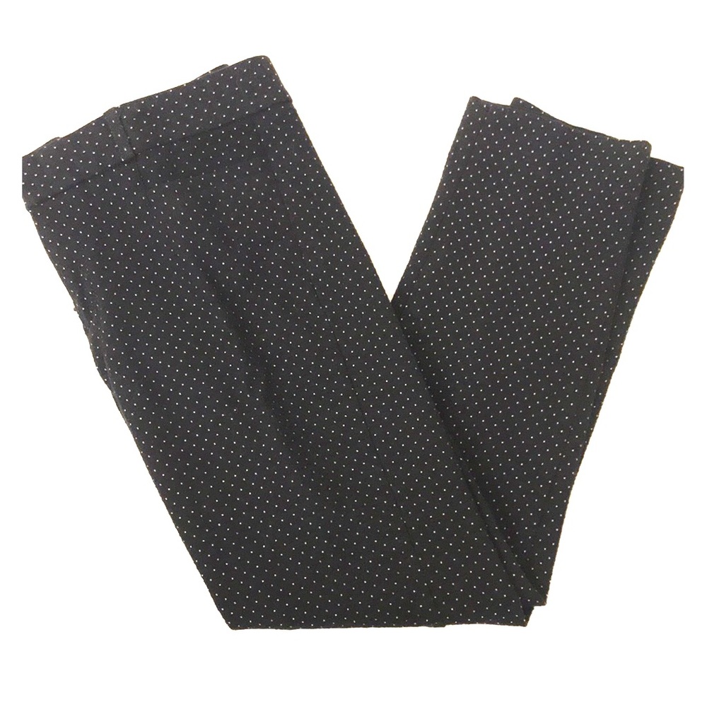 Banana Republic black white dot Sloan ankle pant